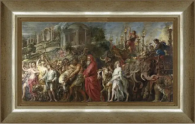 Картина в раме - A Roman Triumph. Питер Пауль Рубенс