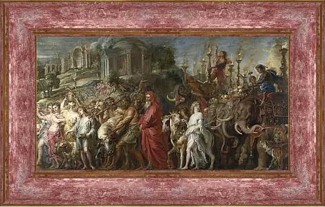 Картина в раме - A Roman Triumph. Питер Пауль Рубенс