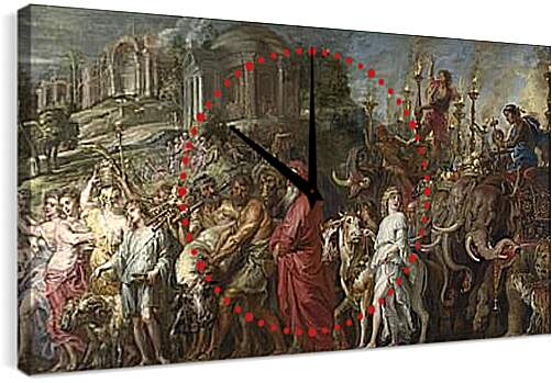 Часы картина - A Roman Triumph. Питер Пауль Рубенс