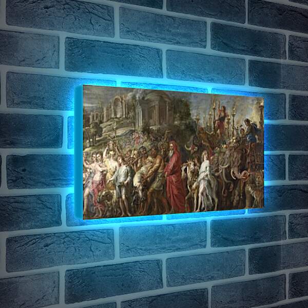 Лайтбокс световая панель - A Roman Triumph. Питер Пауль Рубенс