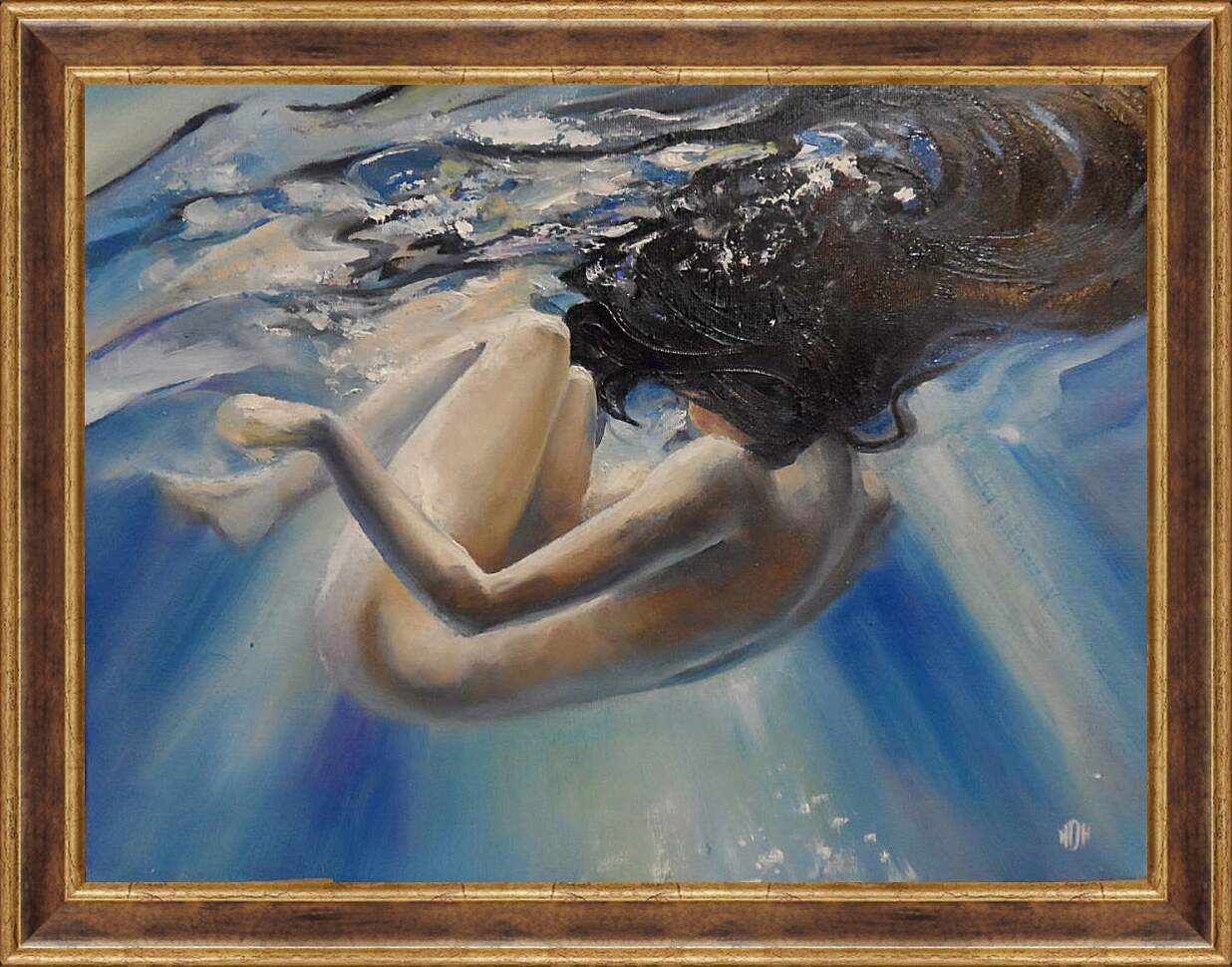 Картина в раме - Под водой