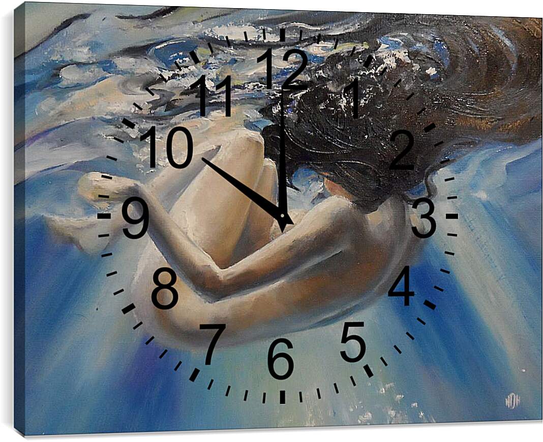 Часы картина - Под водой