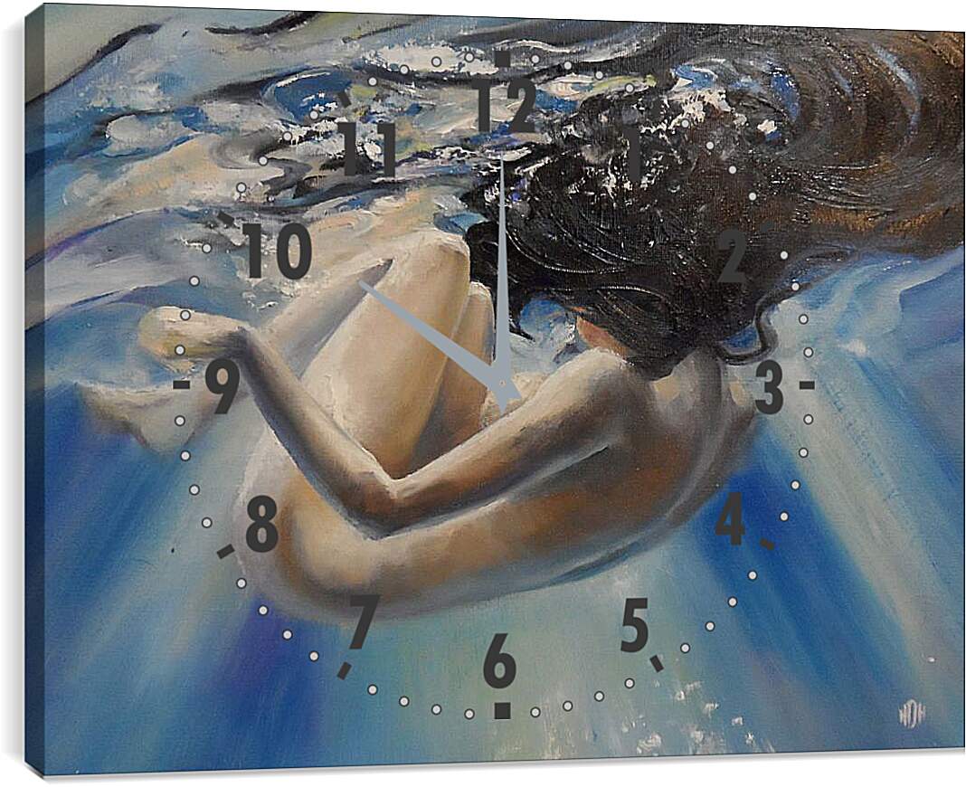 Часы картина - Под водой