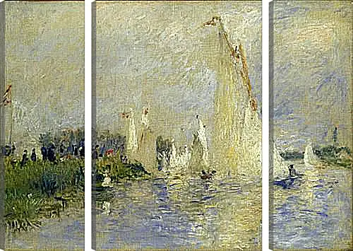 Модульная картина - Regatta at Argenteuil. Пьер Огюст Ренуар