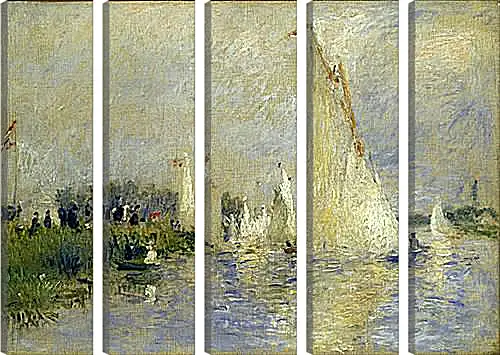 Модульная картина - Regatta at Argenteuil. Пьер Огюст Ренуар