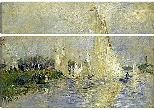 Модульная картина - Regatta at Argenteuil. Пьер Огюст Ренуар