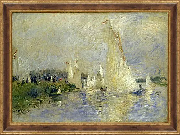 Картина в раме - Regatta at Argenteuil. Пьер Огюст Ренуар