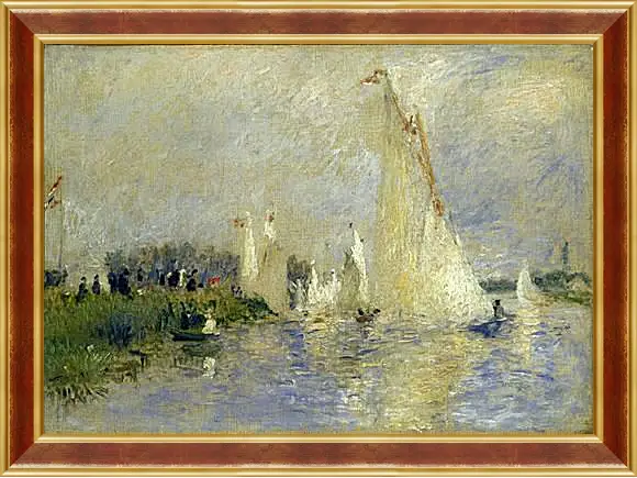 Картина в раме - Regatta at Argenteuil. Пьер Огюст Ренуар