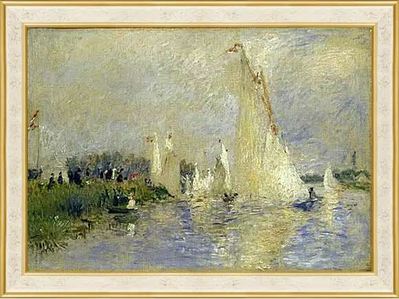 Картина в раме - Regatta at Argenteuil. Пьер Огюст Ренуар