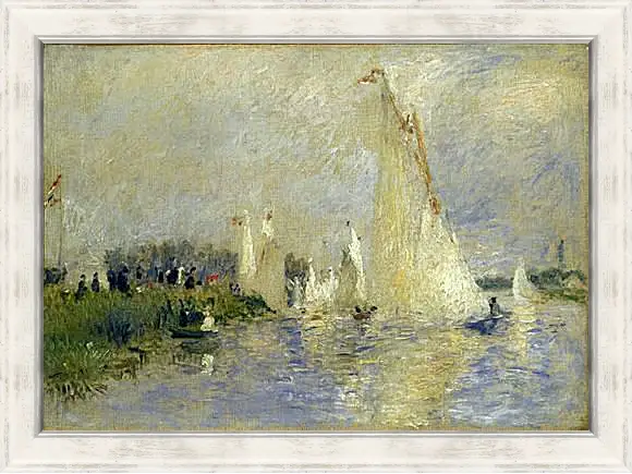 Картина в раме - Regatta at Argenteuil. Пьер Огюст Ренуар