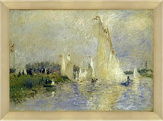 Картина в раме - Regatta at Argenteuil. Пьер Огюст Ренуар