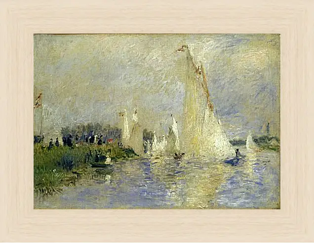 Картина в раме - Regatta at Argenteuil. Пьер Огюст Ренуар