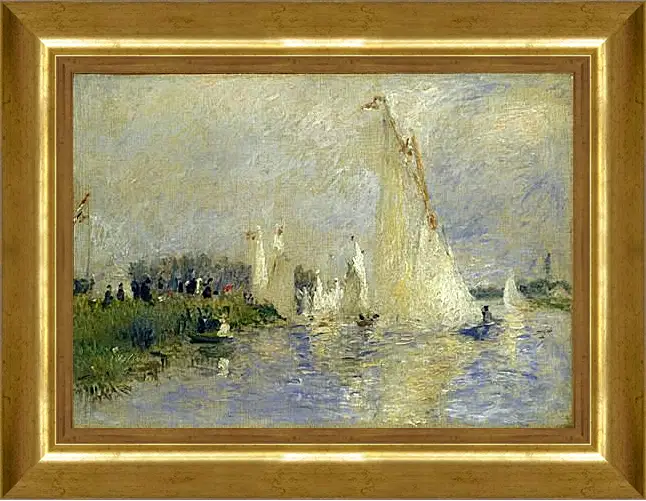 Картина в раме - Regatta at Argenteuil. Пьер Огюст Ренуар