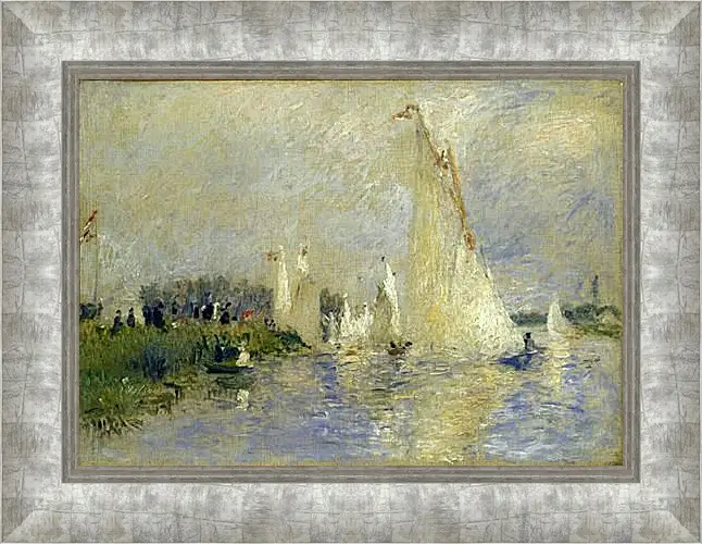 Картина в раме - Regatta at Argenteuil. Пьер Огюст Ренуар