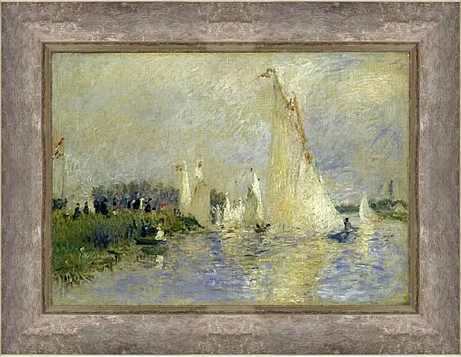 Картина в раме - Regatta at Argenteuil. Пьер Огюст Ренуар