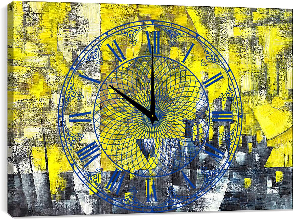 Часы картина - Ночной город