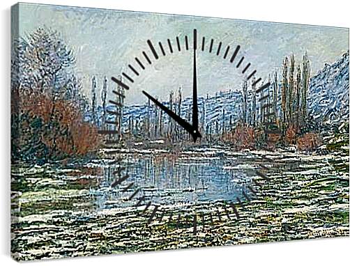 Часы картина - озеро. Клод Моне