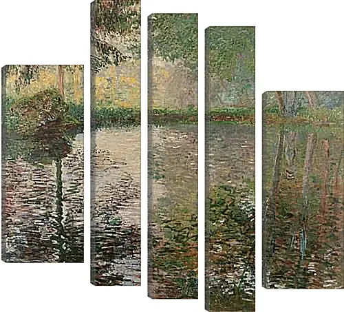 Модульная картина - Pond at Montgeron. Клод Моне