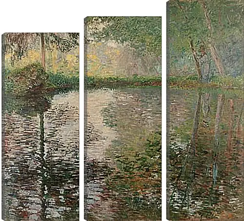 Модульная картина - Pond at Montgeron. Клод Моне