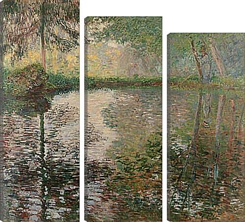 Модульная картина - Pond at Montgeron. Клод Моне