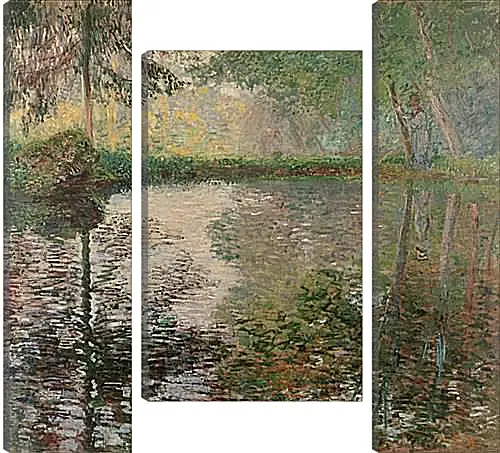 Модульная картина - Pond at Montgeron. Клод Моне