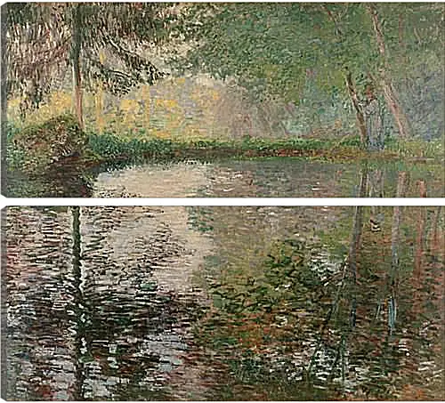 Модульная картина - Pond at Montgeron. Клод Моне