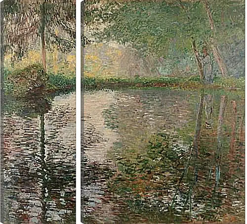 Модульная картина - Pond at Montgeron. Клод Моне