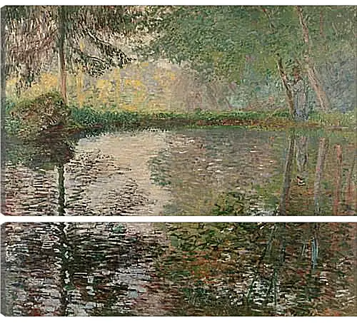 Модульная картина - Pond at Montgeron. Клод Моне