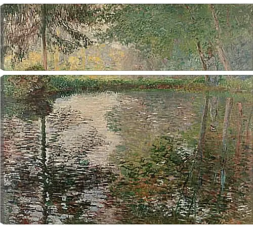 Модульная картина - Pond at Montgeron. Клод Моне