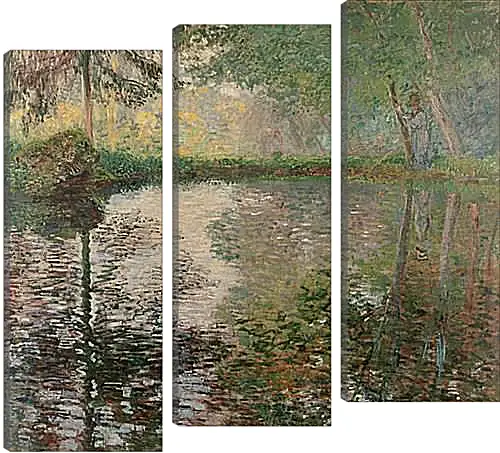 Модульная картина - Pond at Montgeron. Клод Моне