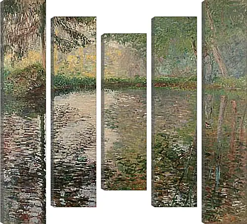 Модульная картина - Pond at Montgeron. Клод Моне