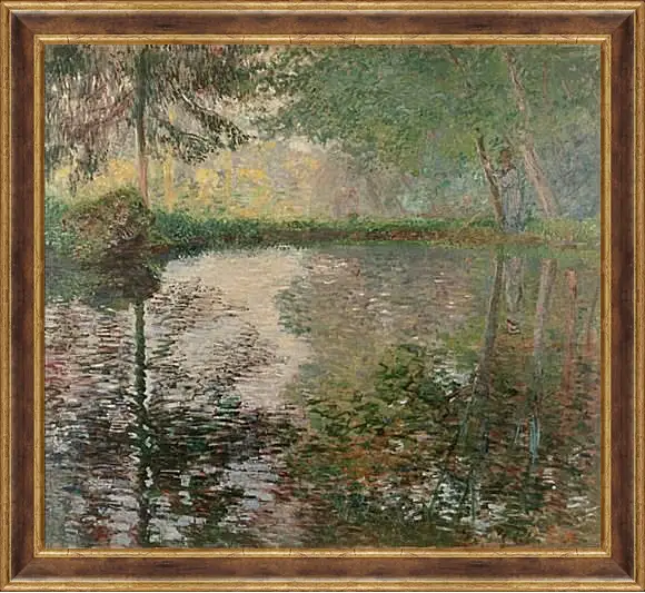 Картина в раме - Pond at Montgeron. Клод Моне