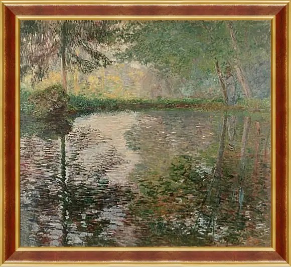 Картина в раме - Pond at Montgeron. Клод Моне