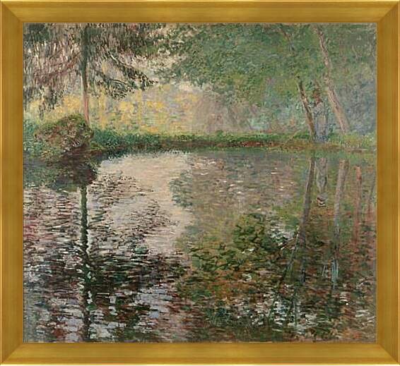 Картина в раме - Pond at Montgeron. Клод Моне