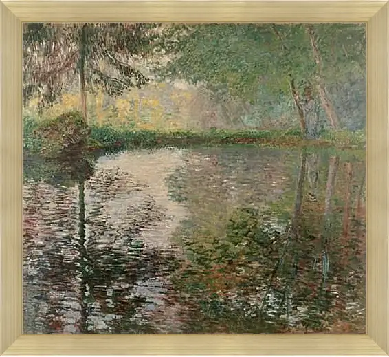 Картина в раме - Pond at Montgeron. Клод Моне