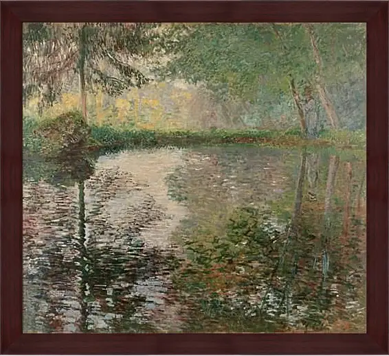 Картина в раме - Pond at Montgeron. Клод Моне