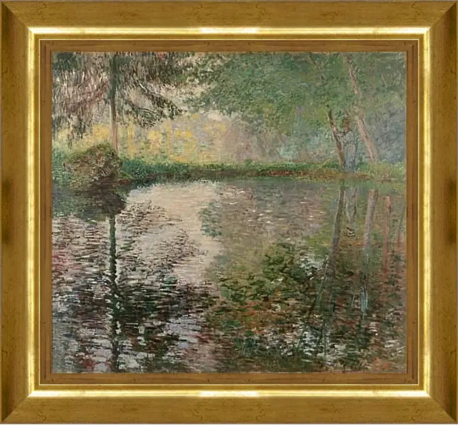 Картина в раме - Pond at Montgeron. Клод Моне