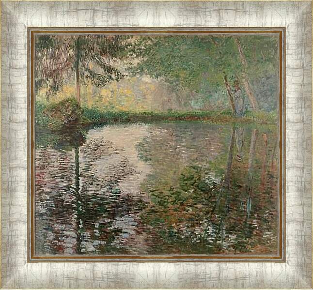 Картина в раме - Pond at Montgeron. Клод Моне