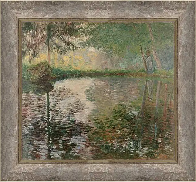 Картина в раме - Pond at Montgeron. Клод Моне