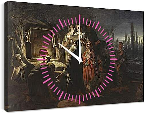 Часы картина - Первые христиане в Киеве. Перов Василий
