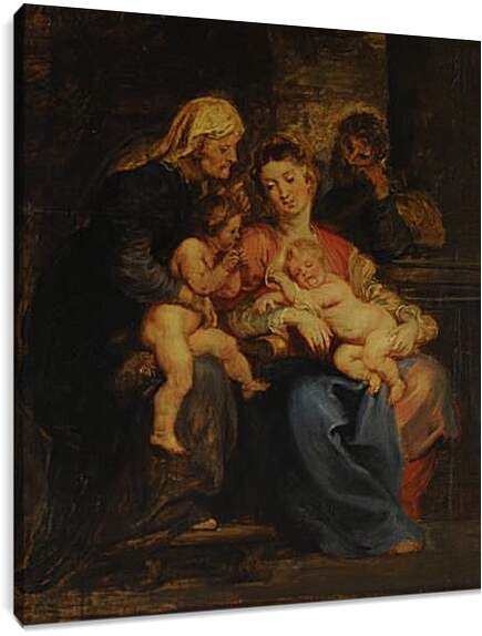 Постер и плакат - The Holy Family with St. Питер Пауль Рубенс