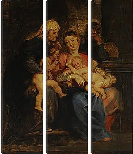 Модульная картина - The Holy Family with St. Питер Пауль Рубенс