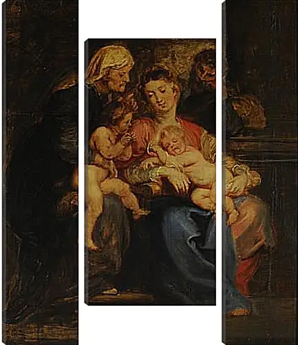 Модульная картина - The Holy Family with St. Питер Пауль Рубенс