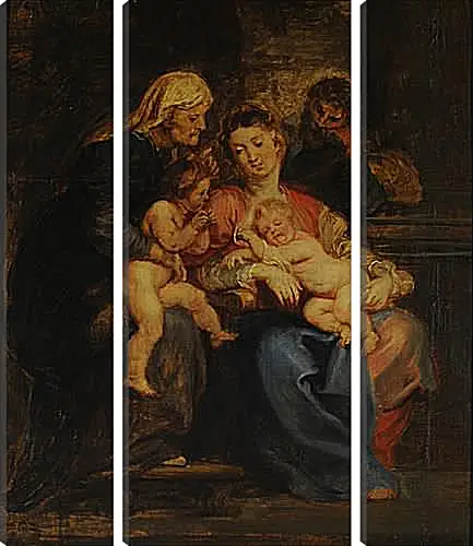 Модульная картина - The Holy Family with St. Питер Пауль Рубенс