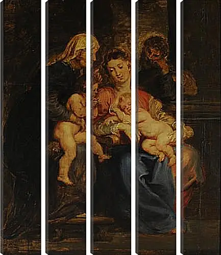 Модульная картина - The Holy Family with St. Питер Пауль Рубенс