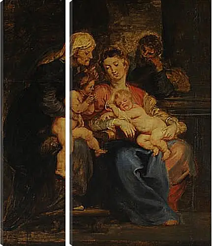 Модульная картина - The Holy Family with St. Питер Пауль Рубенс