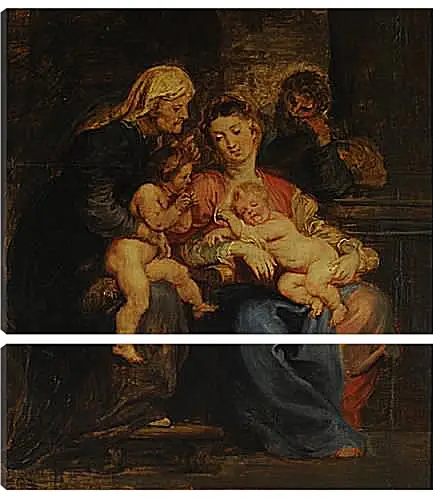 Модульная картина - The Holy Family with St. Питер Пауль Рубенс