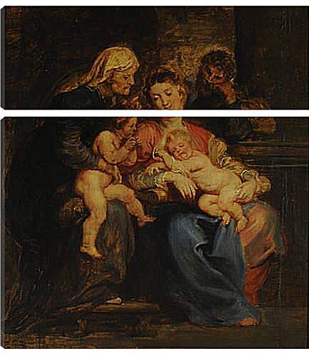 Модульная картина - The Holy Family with St. Питер Пауль Рубенс
