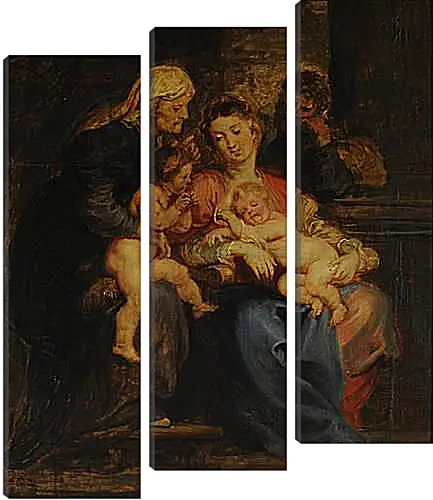 Модульная картина - The Holy Family with St. Питер Пауль Рубенс