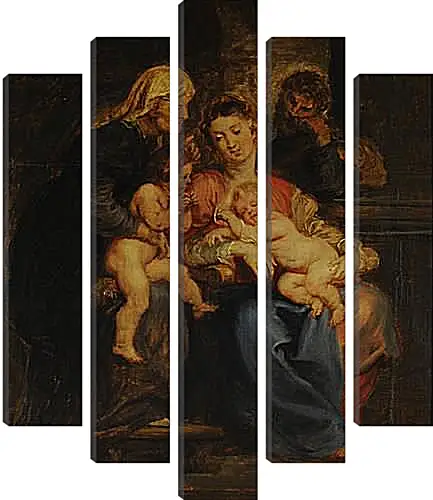 Модульная картина - The Holy Family with St. Питер Пауль Рубенс